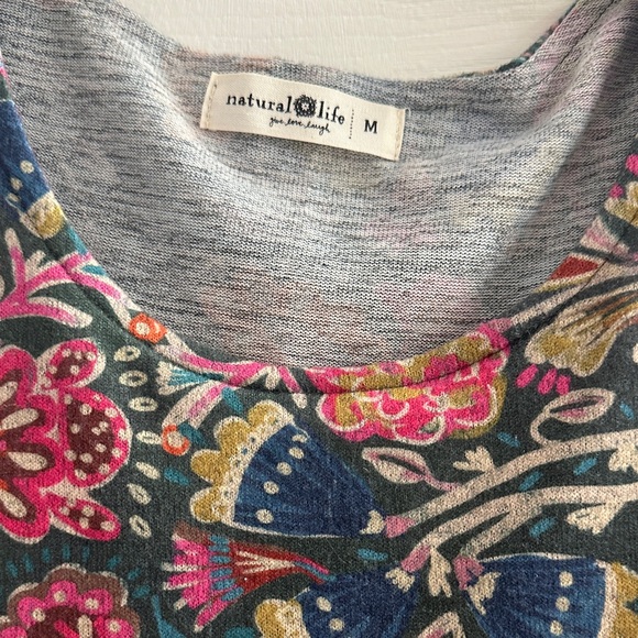 NATURAL LIFE Lottie Sweater Knit Floral Maxi Dress Women’s M Boho Colorful - Picture 4 of 10